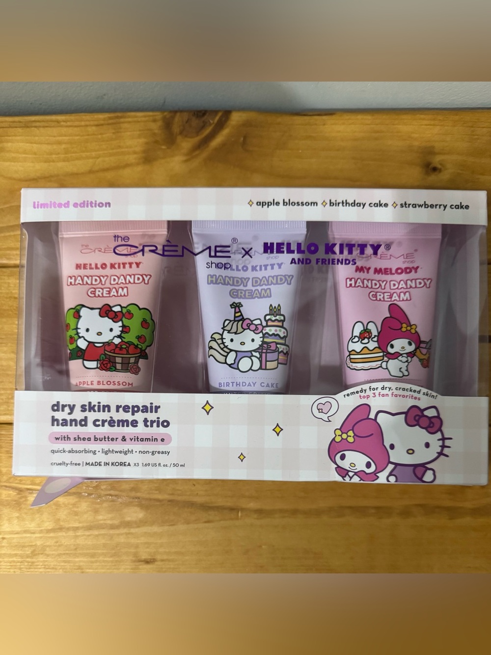 The Crème x Hello Kitty Handy Dandy Cream Trio - Pink/Lavender